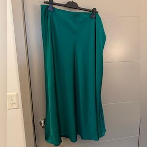 Banana Republic Factory Satin Slip Midi Skirt